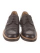 Gucci Web Accent Leather Brogues