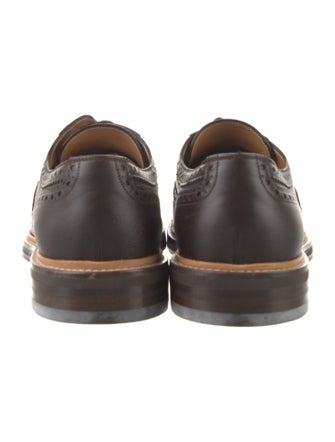 Gucci Web Accent Leather Brogues