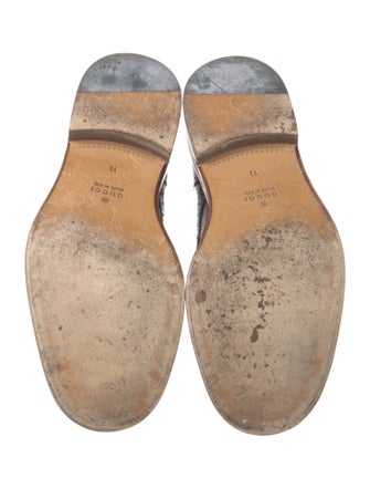 Gucci Web Accent Leather Brogues