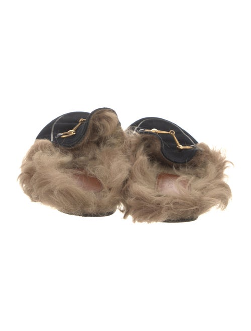 Gucci Horsebit Accent Velvet Mules