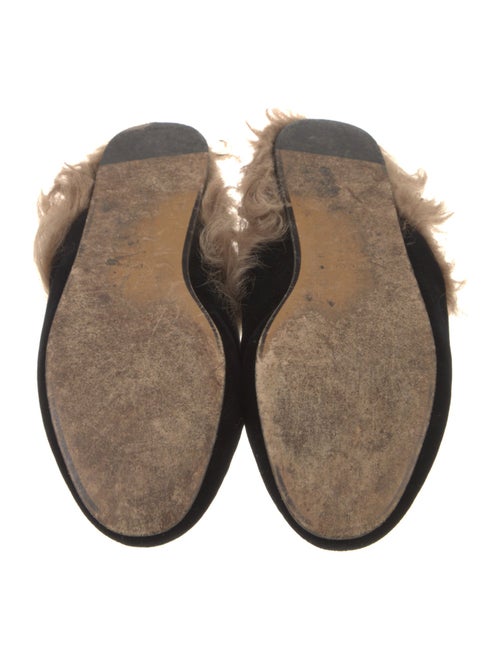 Gucci Horsebit Accent Velvet Mules
