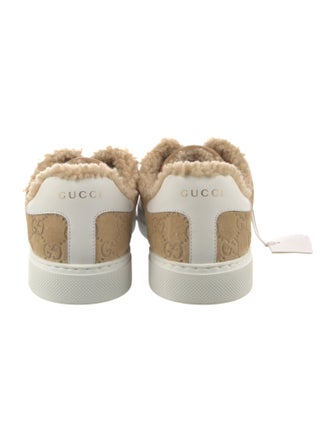 Gucci Web Accent Suede Sneakers