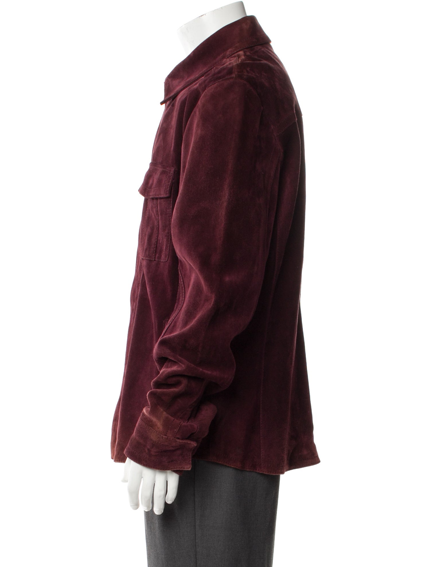 Gucci GG Logo Leather Utility Jacket