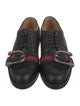 Gucci Sylvie Web Accent Leather Brogues
