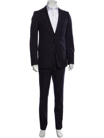 Gucci Wool Printed Two-Piece Suit