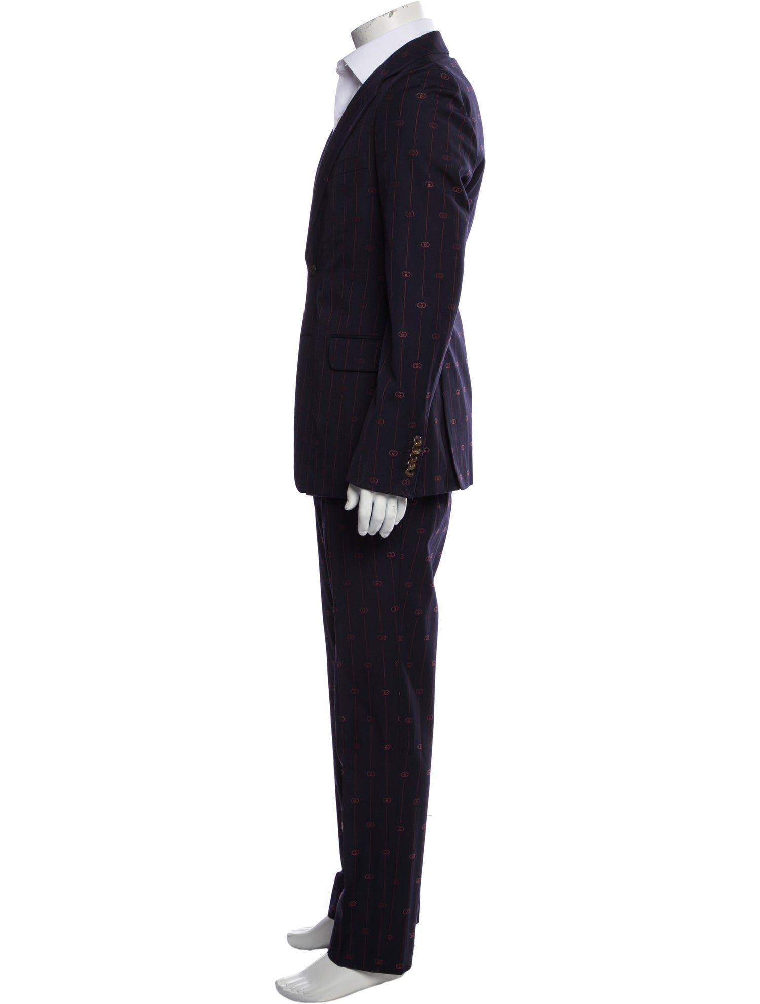Gucci Wool Printed Two-Piece Suit