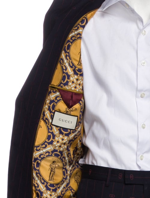Gucci Wool Printed Two-Piece Suit