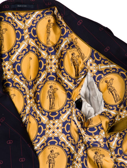 Gucci Wool Printed Two-Piece Suit