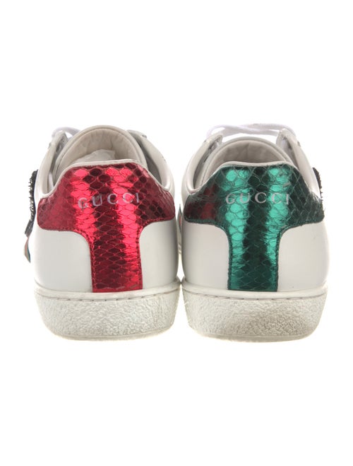 Gucci Web Accent Leather Sneakers