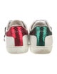 Gucci Web Accent Leather Sneakers