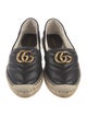 Gucci Double G Logo Leather Espadrilles