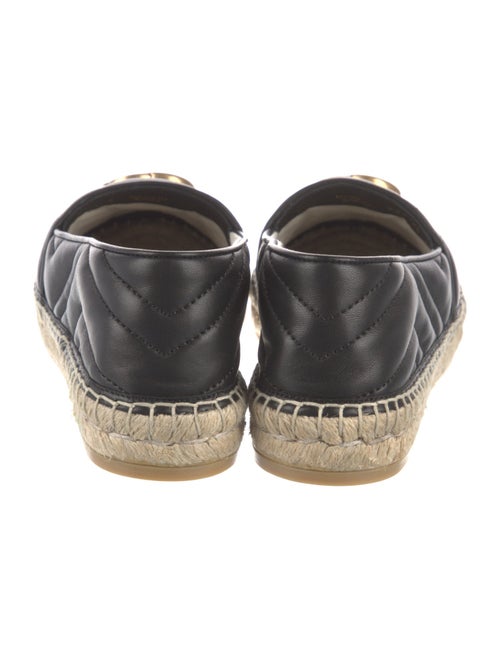 Gucci Double G Logo Leather Espadrilles