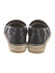 Gucci Double G Logo Leather Espadrilles