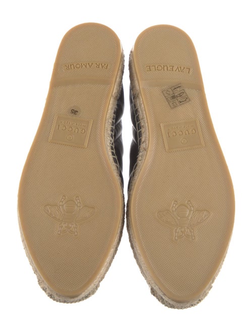Gucci Double G Logo Leather Espadrilles