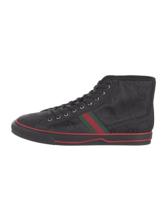 Gucci Web Accent Canvas Sneakers