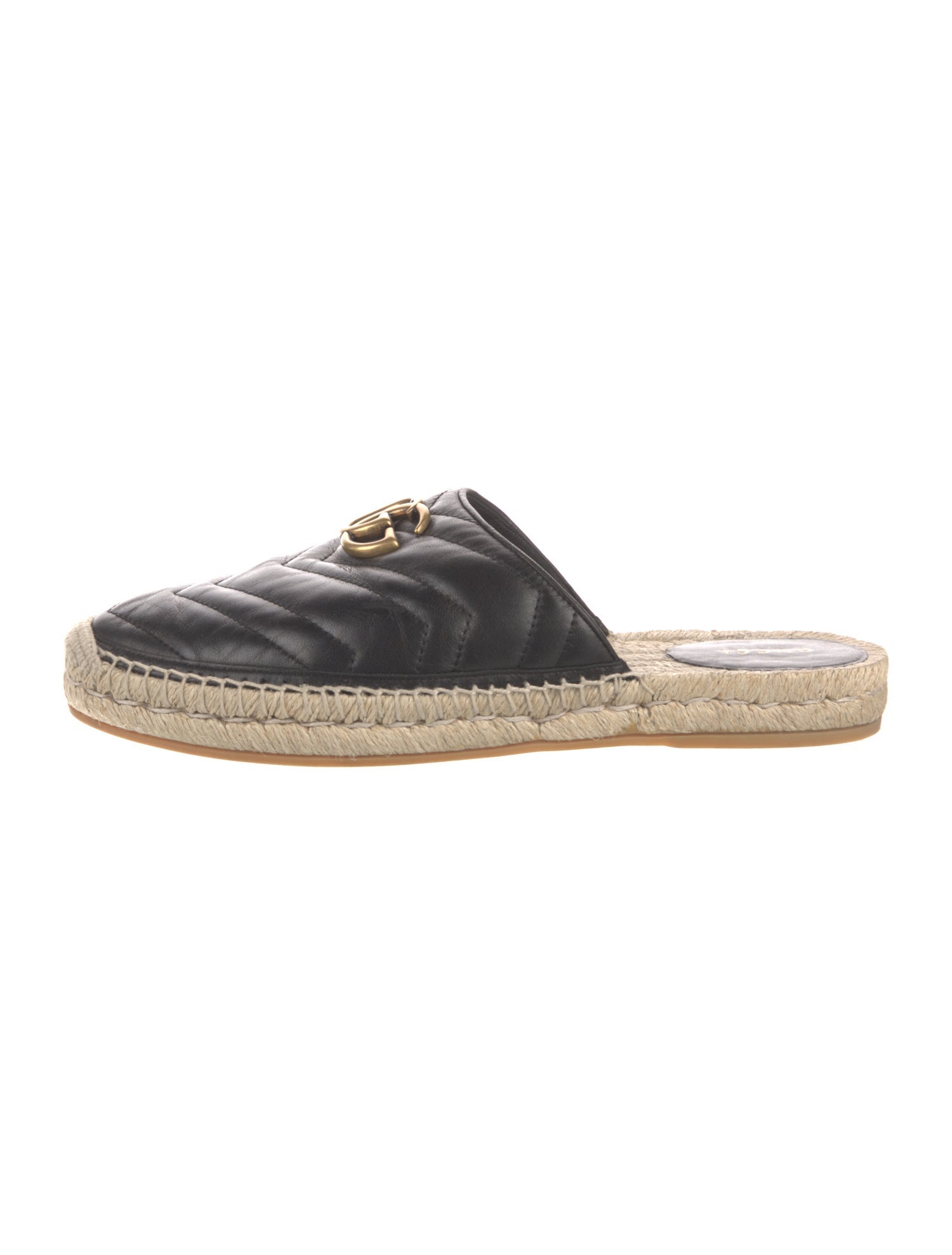Gucci Running GG Logo Leather Mules
