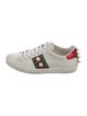 Gucci Web Accent Leather Sneakers