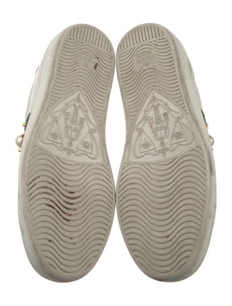 Gucci Web Accent Leather Sneakers