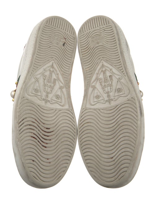 Gucci Web Accent Leather Sneakers