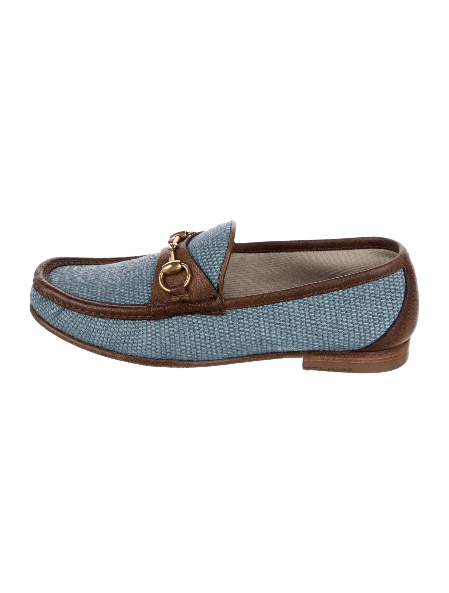 Gucci Horsebit Accent Printed Loafers