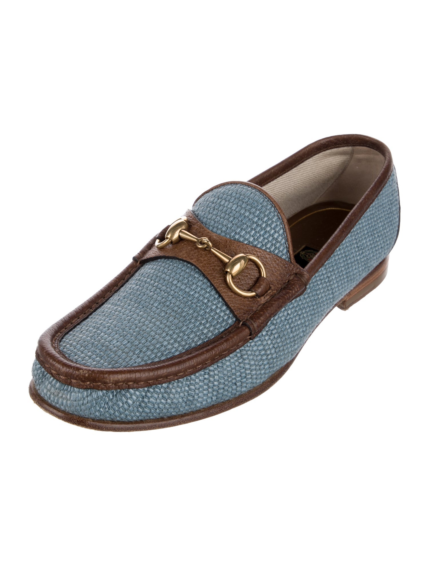 Gucci Horsebit Accent Printed Loafers