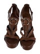 Gucci Hasler Horsebit Accent Leather Slingback Sandals