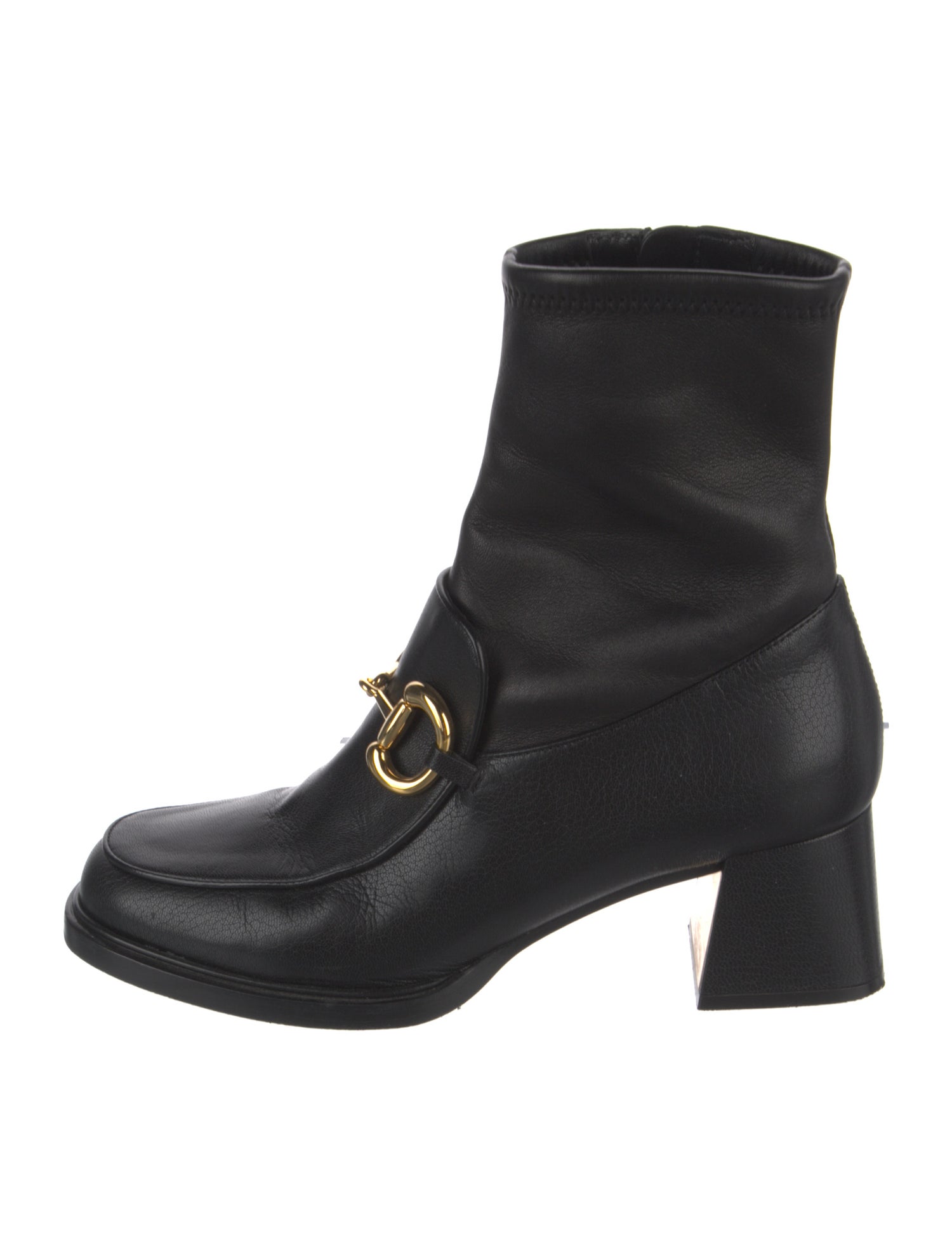 Gucci Horsebit Accent Leather Boots