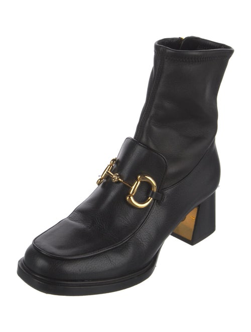 Gucci Horsebit Accent Leather Boots