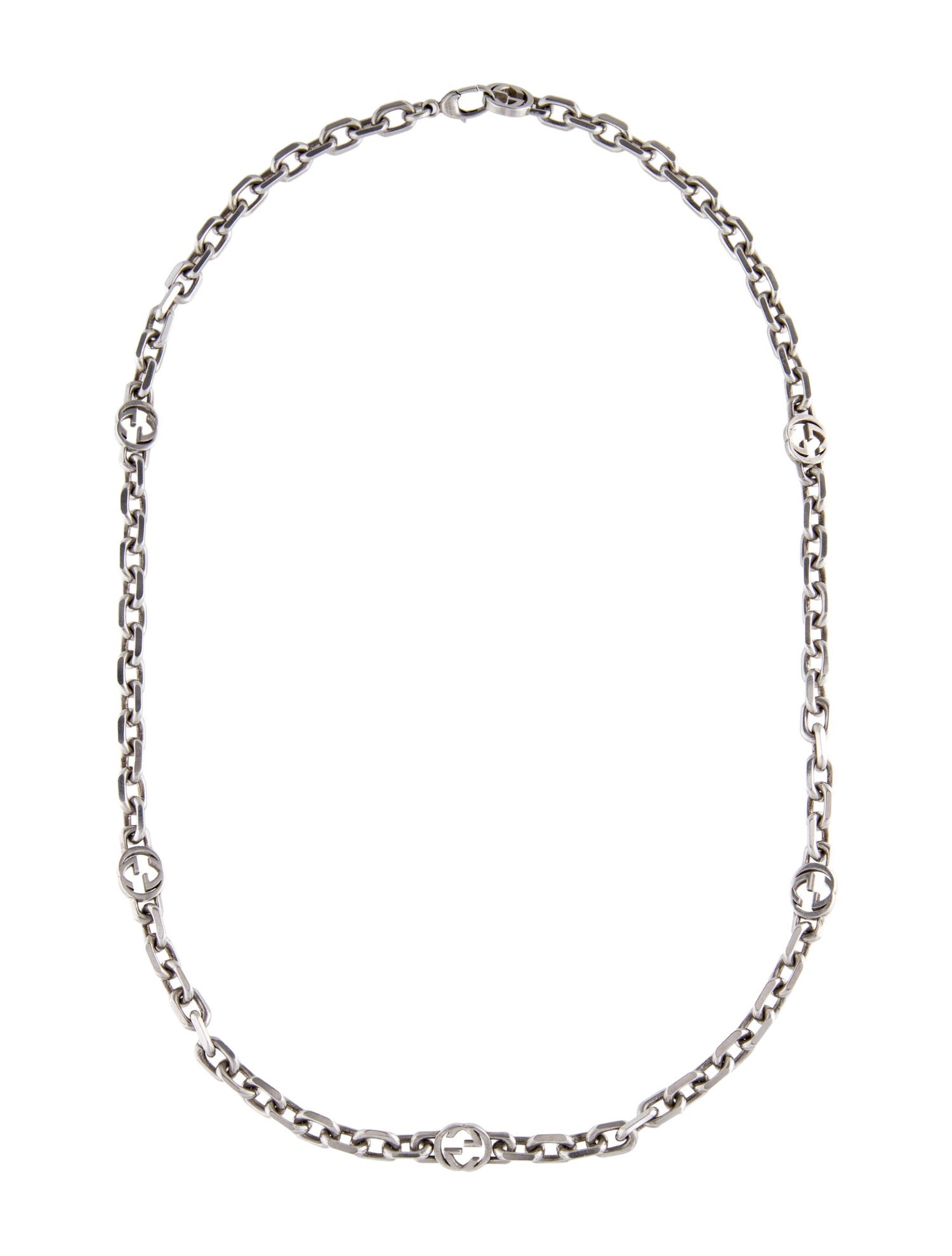 Gucci Interlocking Station Necklace