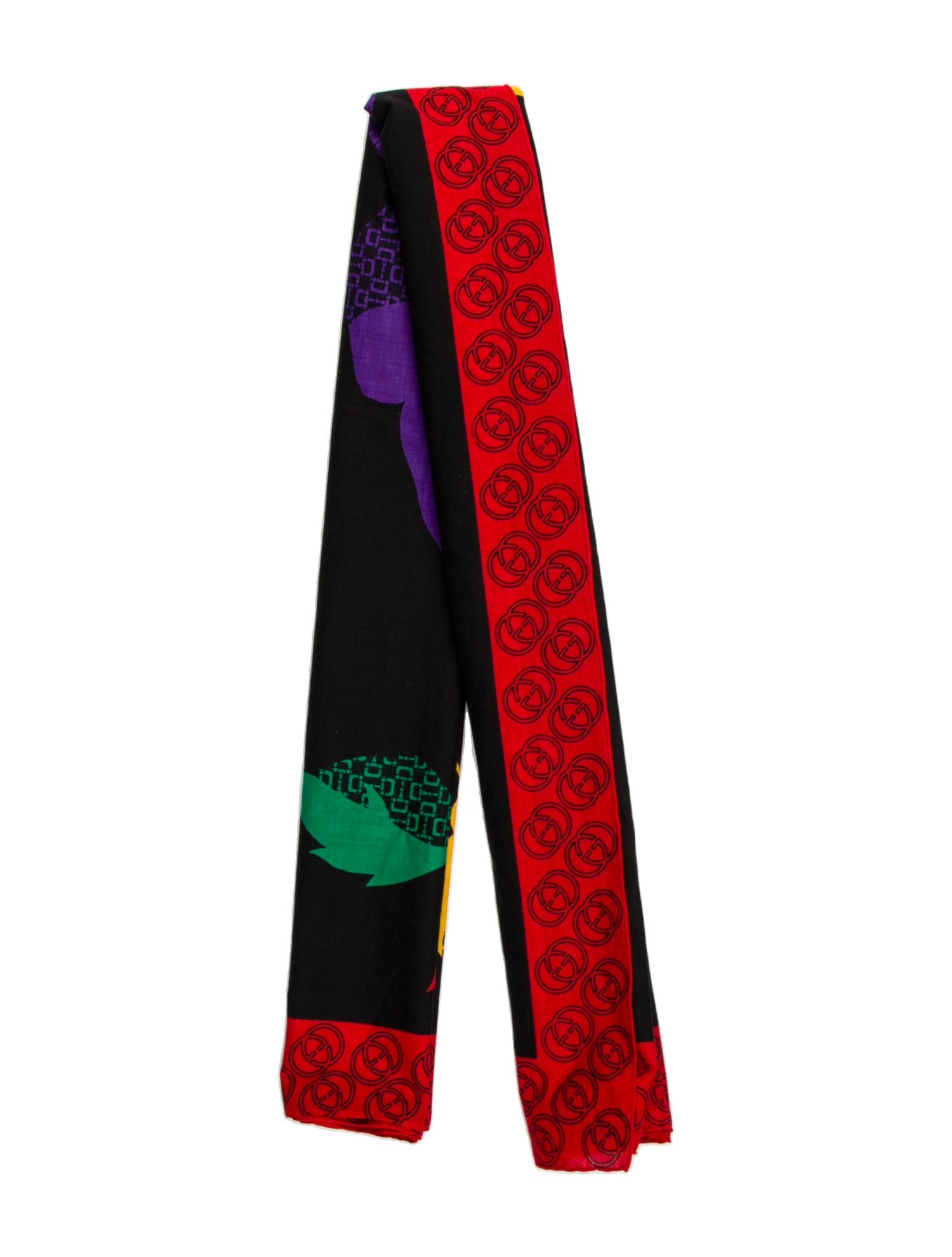 Gucci Silk GG Logo Scarf
