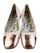 Gucci Interlocking G Logo Leather Ballet Flats