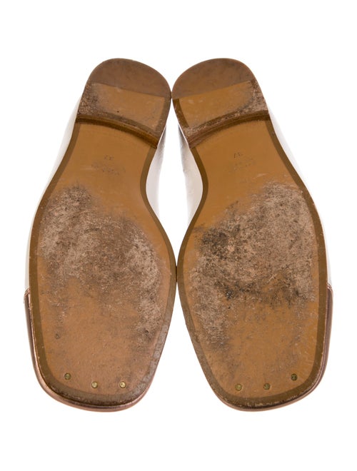 Gucci Interlocking G Logo Leather Ballet Flats