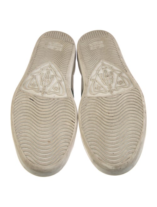 Gucci Web Accent Leather Sneakers