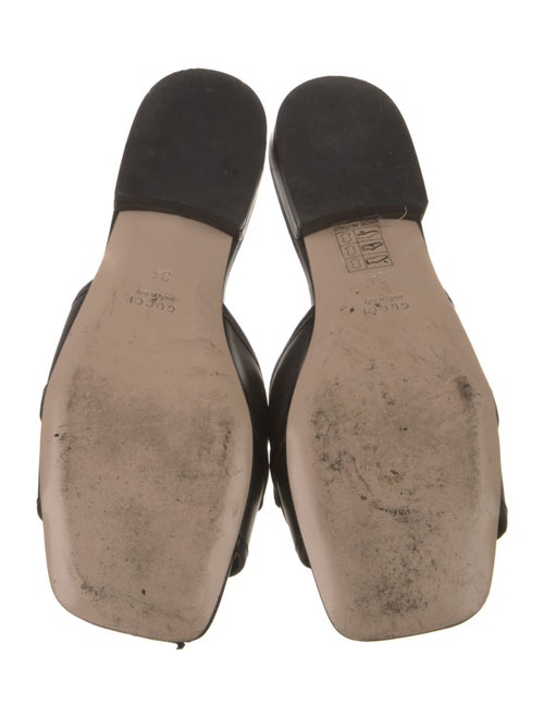 Gucci Horsebit Accent Leather Slides