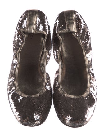 Gucci Sequins Ballet Flats