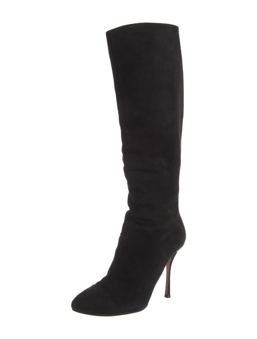 Gucci Interlocking G Logo Suede Boots