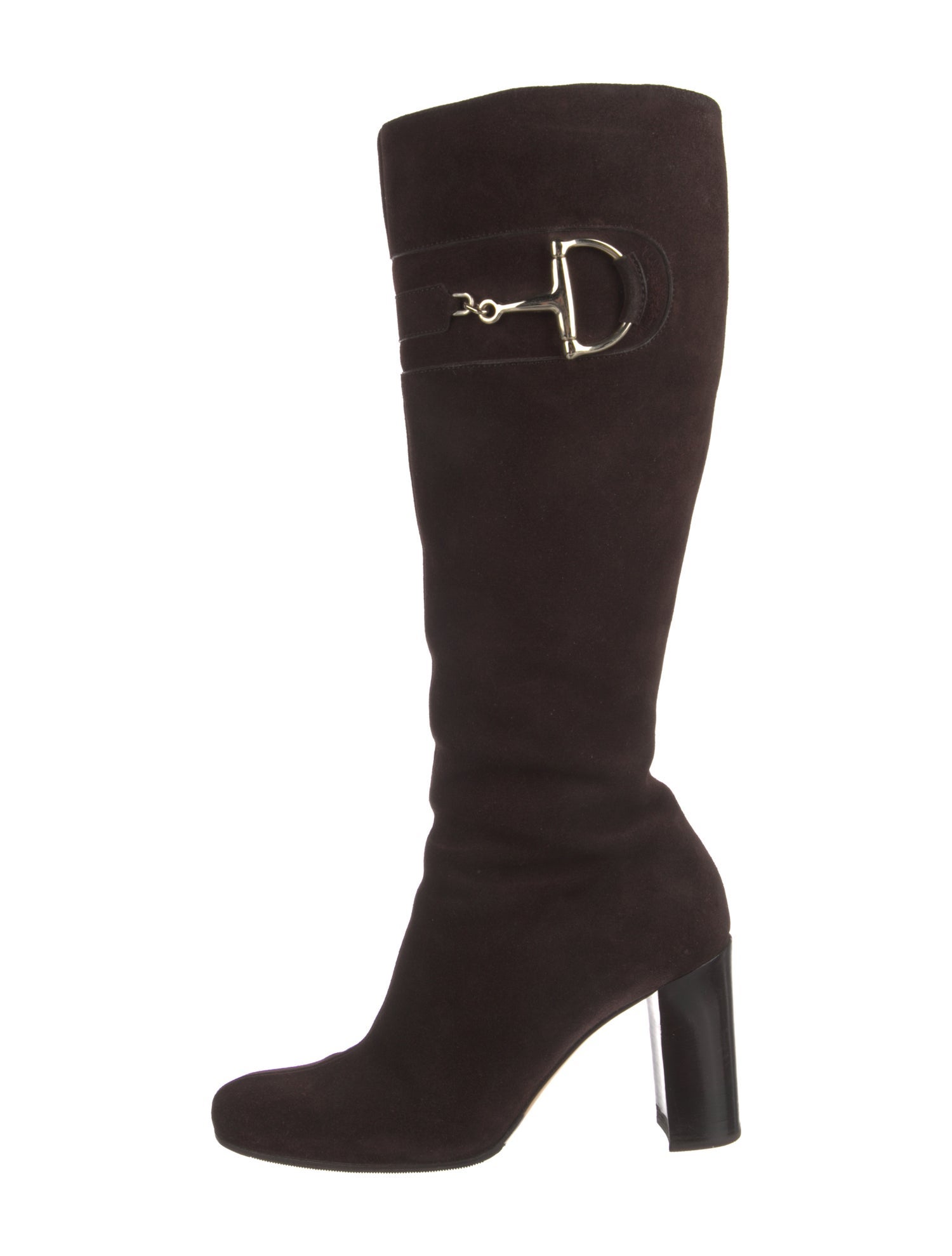 Gucci Hasler Horsebit Accent Suede Boots