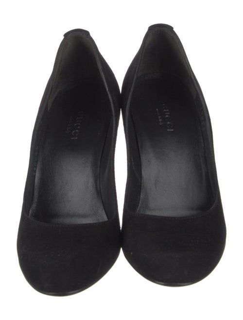 Gucci Interlocking G Logo Suede Pumps