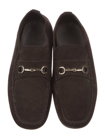 Gucci Horsebit Accent Suede Drivers