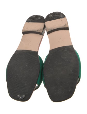 Gucci Interlocking G Logo Suede Slides