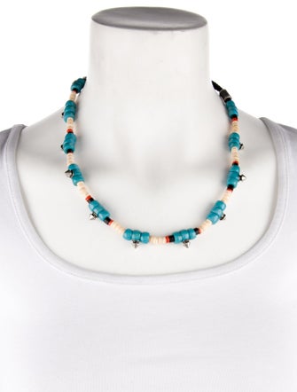 Gucci Resin & Shell Bead Necklace