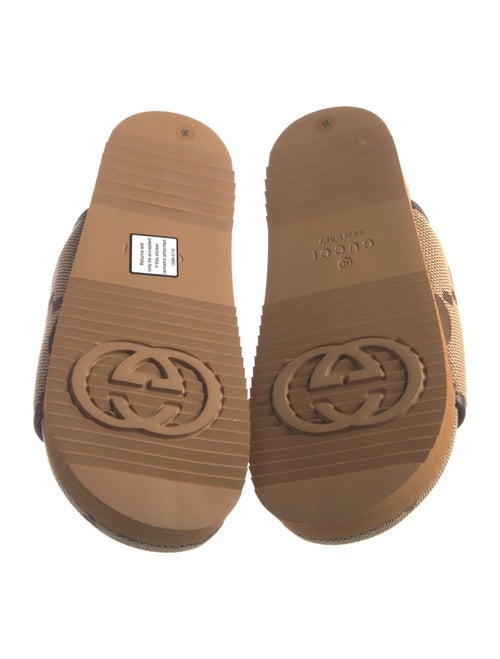 Gucci Jumbo GG Canvas Slides