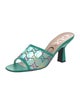 Gucci Mesh Crystal Embellishments Slides