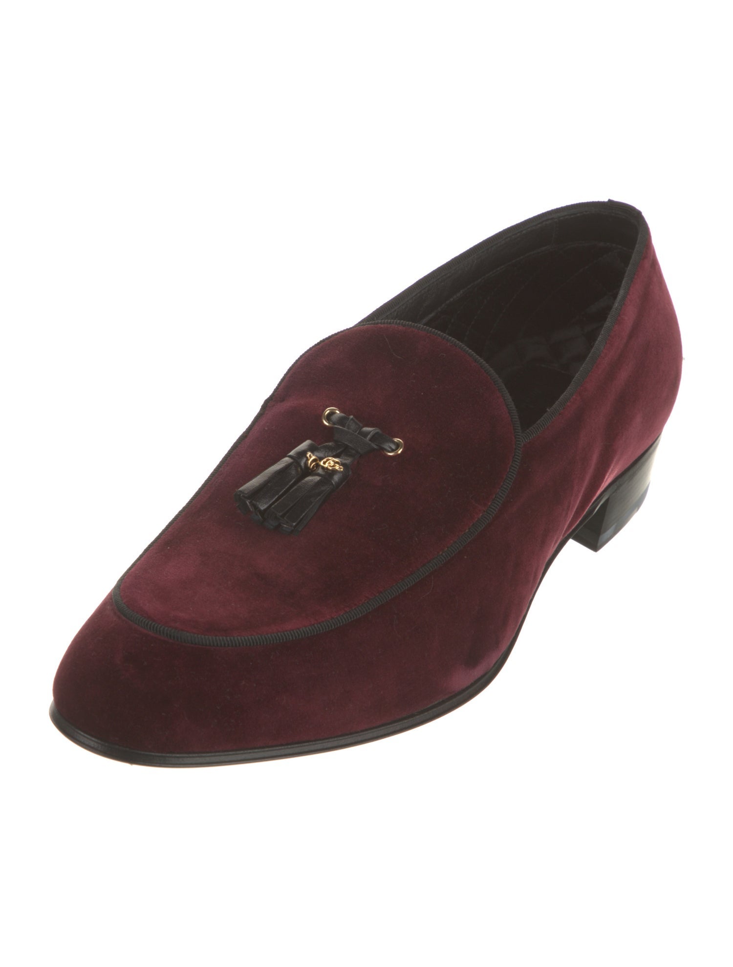 Gucci Horsebit Accent Velvet Monk Straps