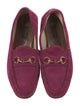 Gucci Horsebit Accent Suede Loafers