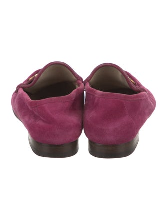 Gucci Horsebit Accent Suede Loafers