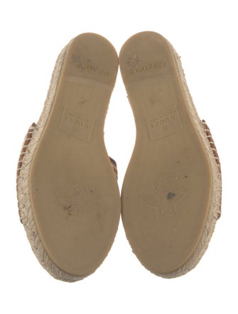 Gucci GG Logo Canvas Espadrilles