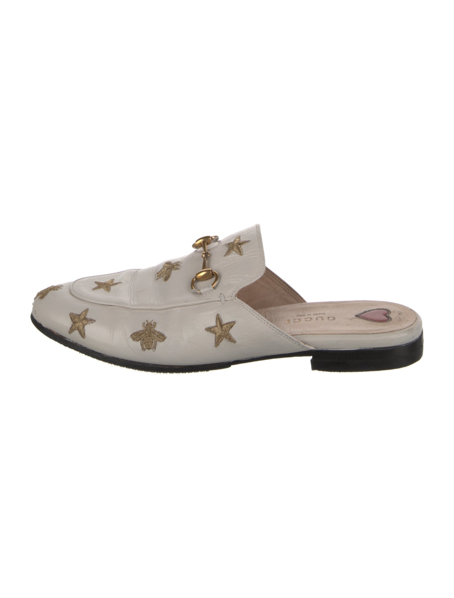 Gucci Horsebit Accent Leather Mules