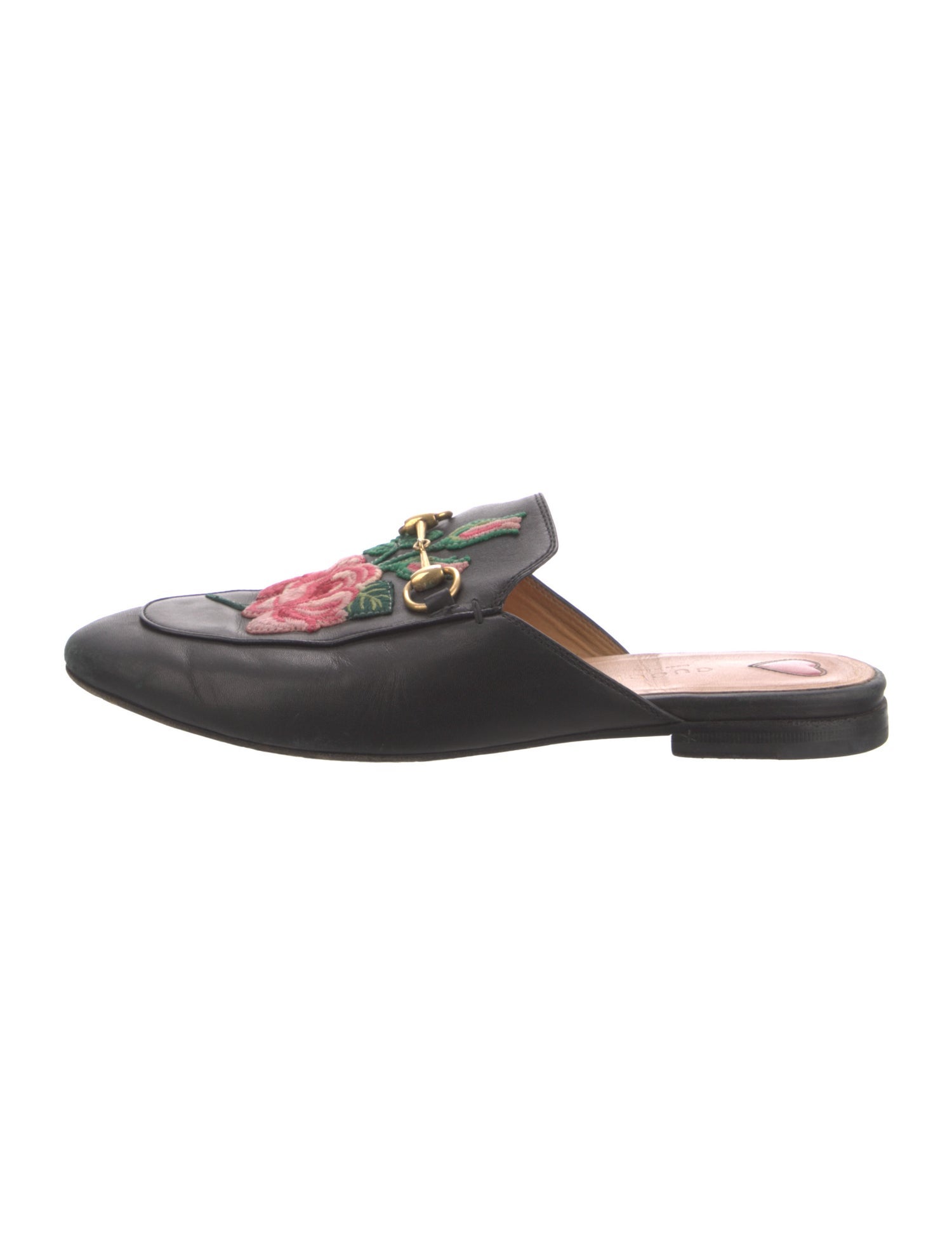 Gucci Horsebit Accent Leather Mules