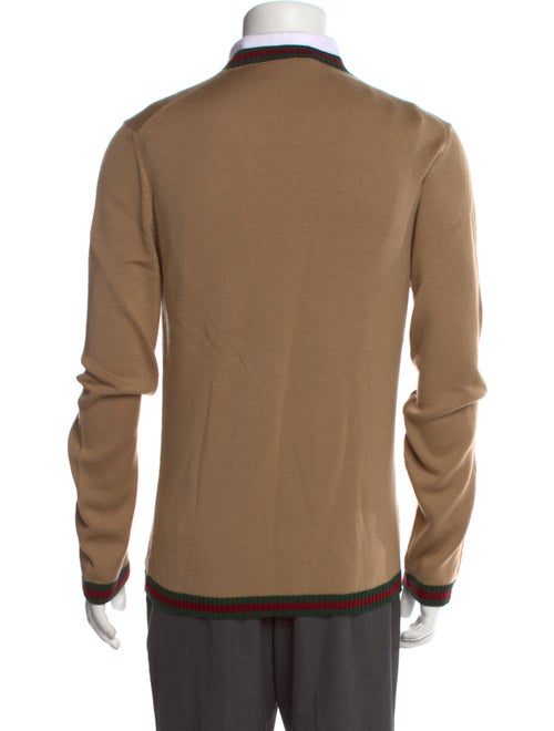 Gucci Web Accent Virgin Wool Pullover